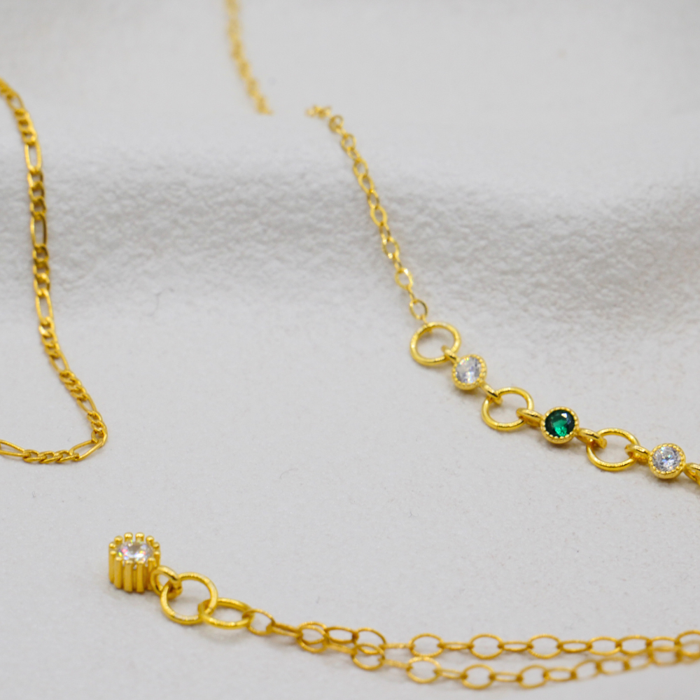 Gemma Emerald Necklace - Mid