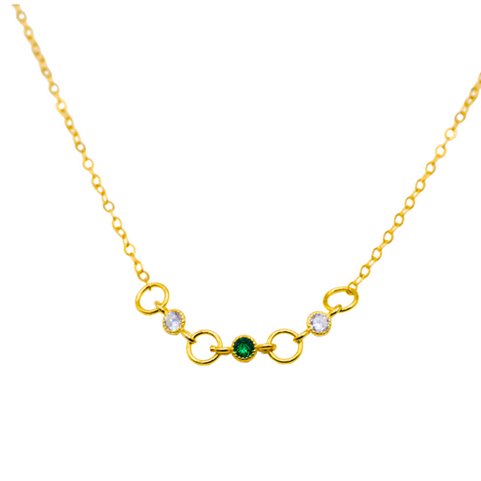 Gemma Emerald Necklace - Short