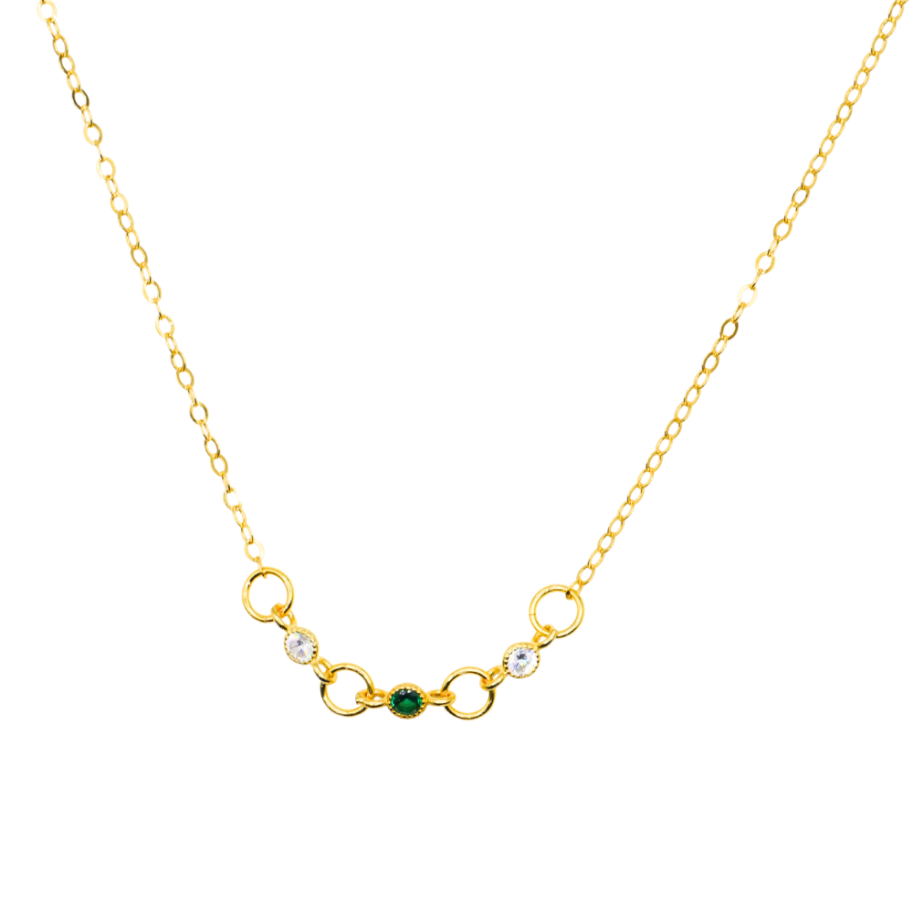 Gemma Emerald Necklace - Mid