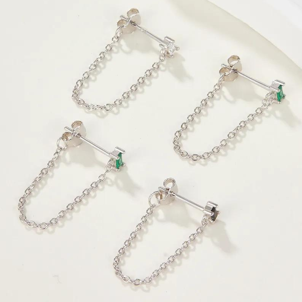 Dew Drop Chain Studs