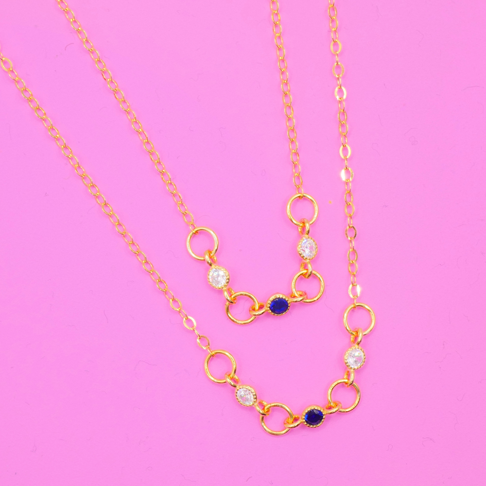 Gemma Sapphire Necklace - Mid