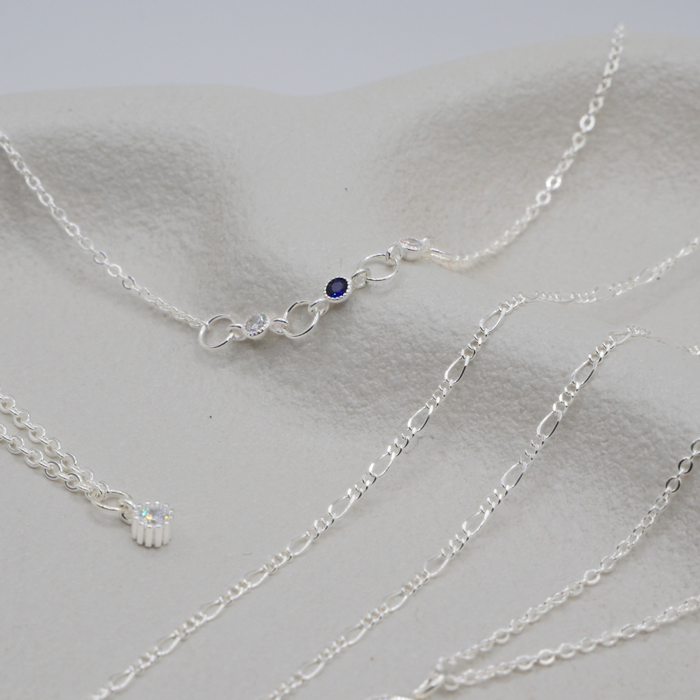 Gemma Sapphire Necklace - Mid