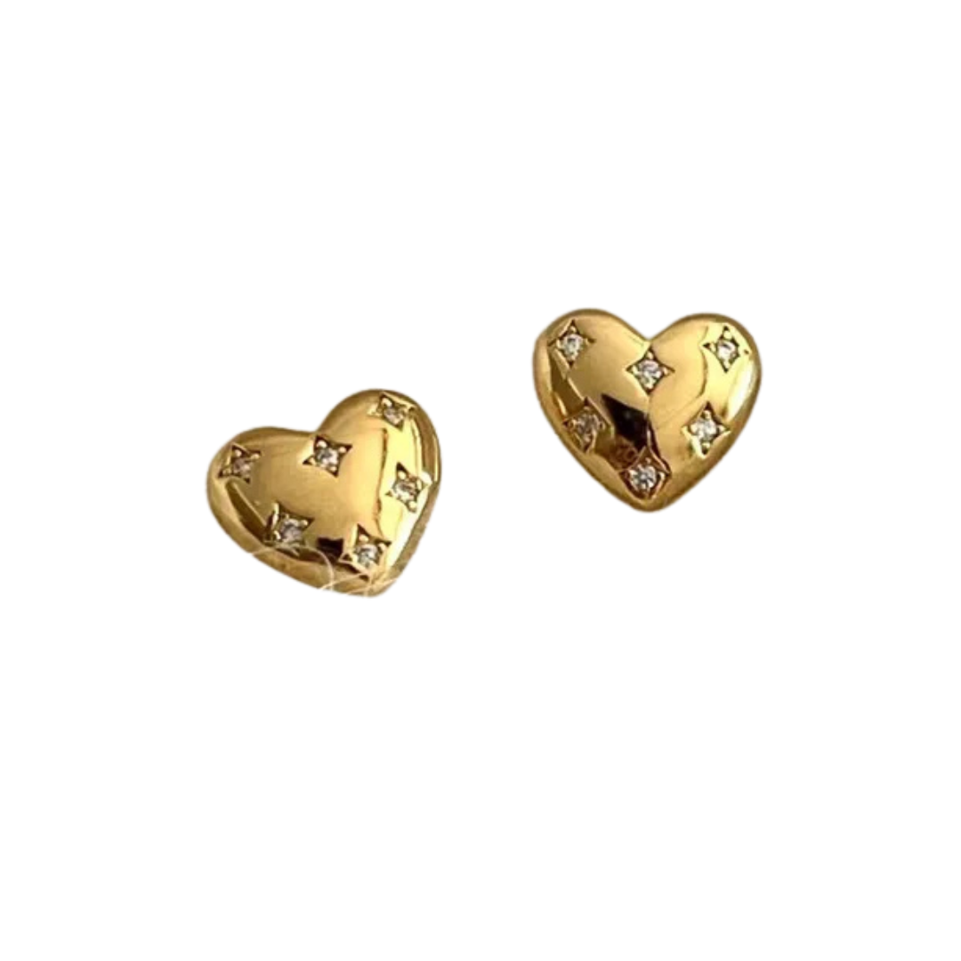 Chunky Heart Studs