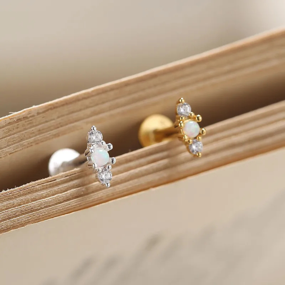 Moon Trio Flatback Studs