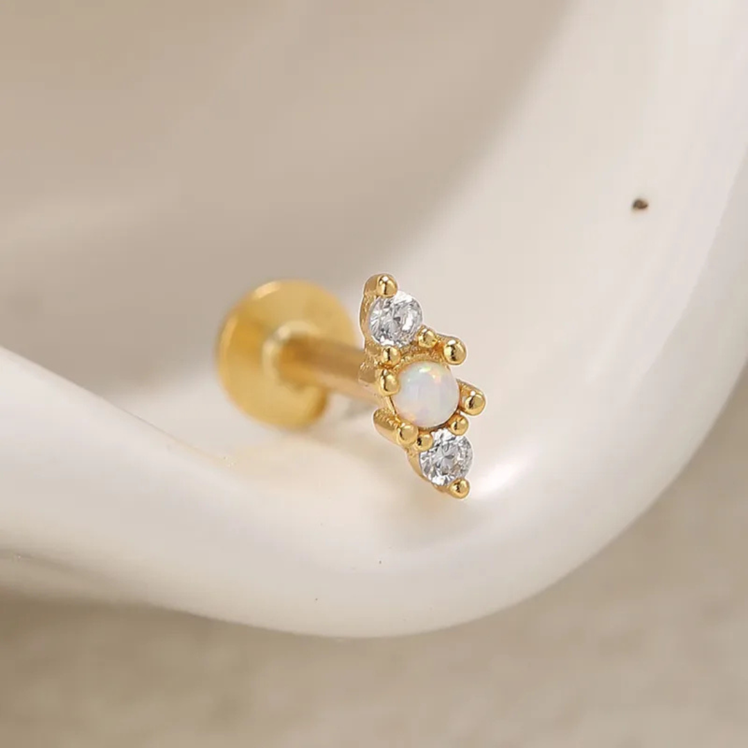 Moon Trio Flatback Studs