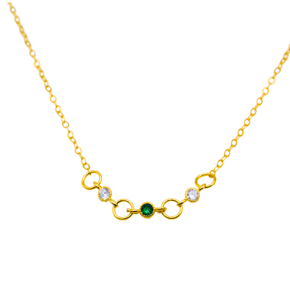 Gemma Emerald Necklace - Mid
