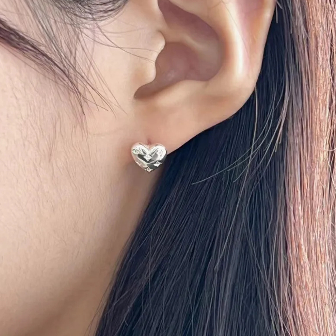 Chunky Heart Studs