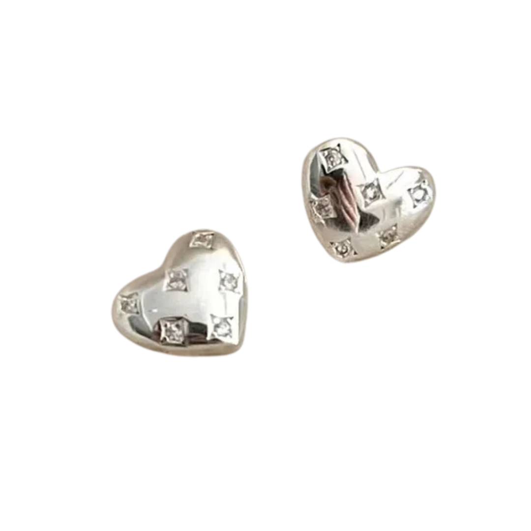 Chunky Heart Studs