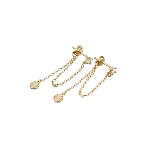 Sunbeam Chain Studs