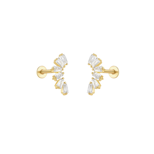 Crescent Flatback Studs